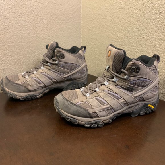MERRELL Granite MOAB 2 Mid WAaterproof Hiking Trail SHOES  J06054 Women's Size 9 - Picture 1 of 7